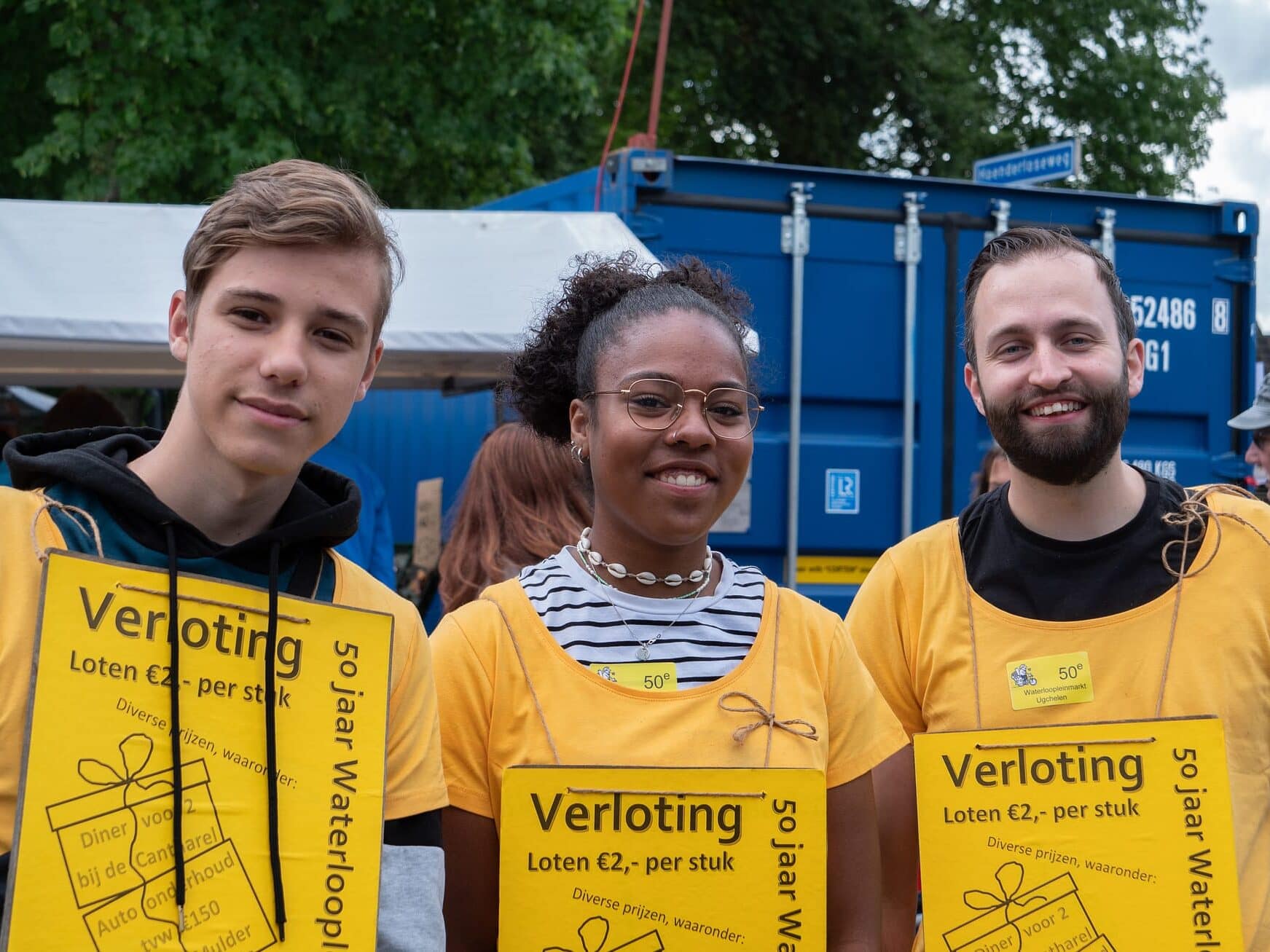 De minions van waterlooppleinmarkt 2022.