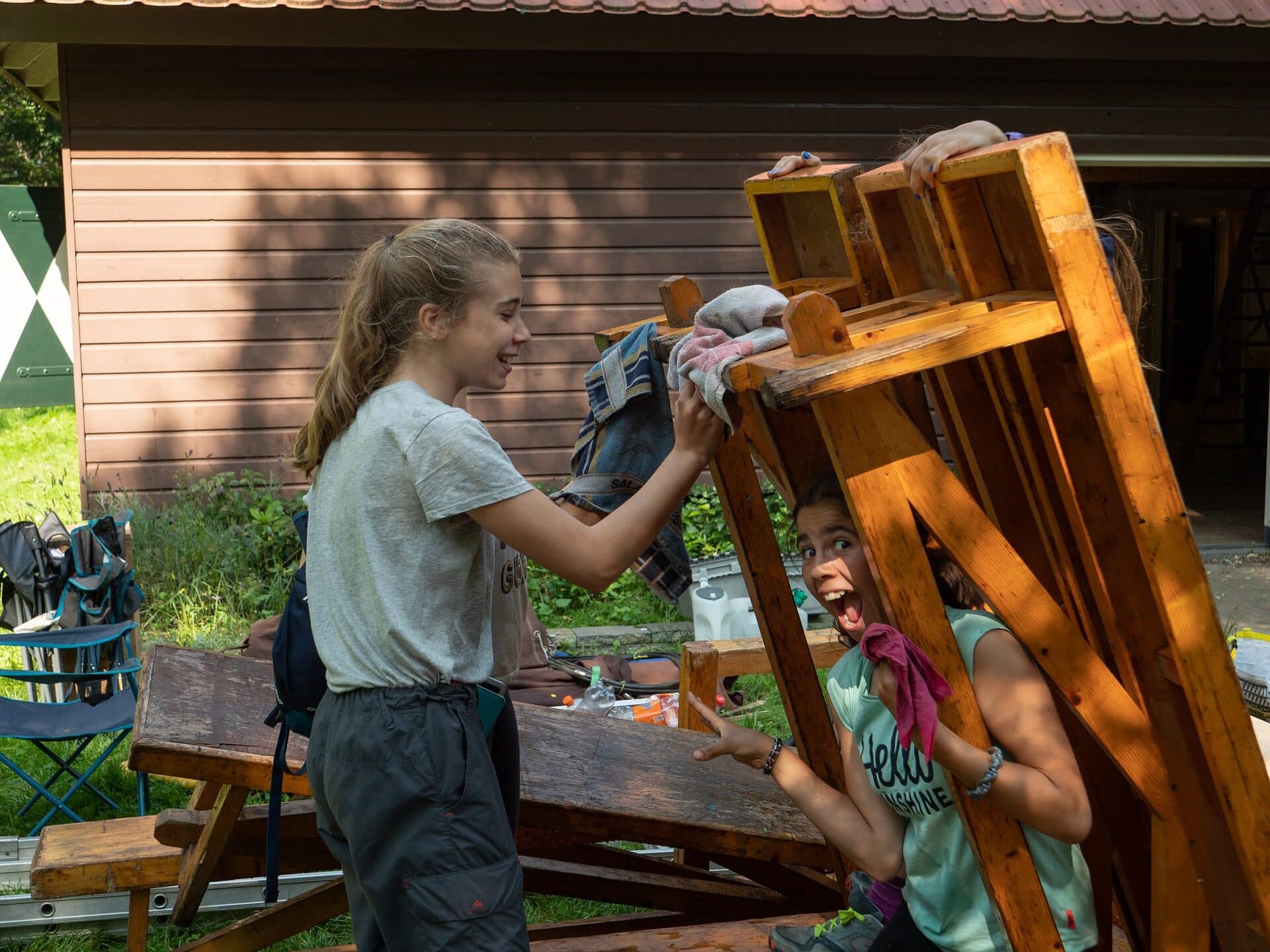 Grote schoonmaak scouts buiten