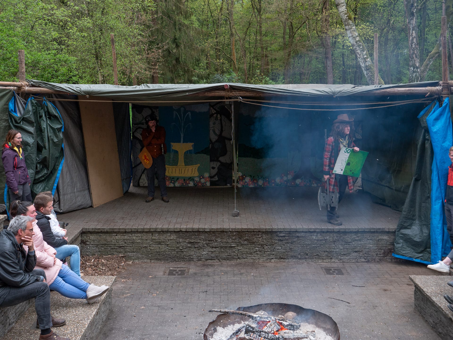 Stukje toneel bij Sint Joris van 2022.